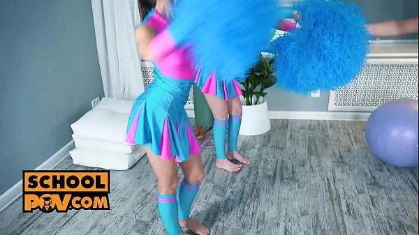 POV - Emely Bender, Evelina Darling and Shelley Bliss horny lez cheerleaders